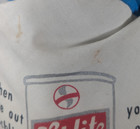 Vtg United Hatters Cap And Millinery Schlitz Beer Bucket Hat Blue White Logo L
