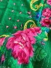 Hustkafloral Shawl Vintage Wool Scarf Ukrainian Folk Traditional Square Babushka