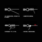 50pcs Heavy Duty American Style Snap Swivels Fast Rotating 8 Shaped Fishing