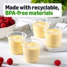 Mini Disposable Clear Plastic Cups  3oz  100 Count