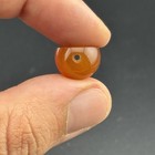 Ancient Near Eastern Carnelian Stone Intaglio Seal Bead In Good Condition