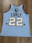 Rings   Crowns Harlem Globetrotters  curly  Swingman Jersey Xl Light Blue