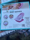 Summer Infant Deluxe Baby Bather pink  Folding Bath Sling