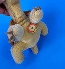 Steiff Slo Turtle 1960s Mohair Plush And Rubber Shell Vintage 2314 00