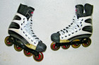 Mission Quatro 1500 Inline Hockey Skates Roller Blades Mens Size 10 E Nice Shape