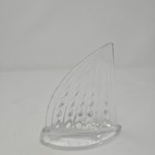 Vintage Waterford Crystal Clear Sailboat Nautical Boat Paperweight Figurine 5 5 