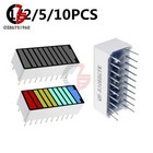 1 2 5 10pcs 4 Color 10 Segment Led Battery Bar Graph Light Display Indicator New
