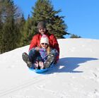 Lightning Snow Sleds For Kids   Adults  Plastic Toboggan Sand Slider 48   