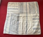 Pottery Barn Hawthorn Patchwork Striped Sham Pair Blue And White Euro Square 27   