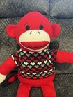 Dan Dee Sock Monkey Plush Heart Shirt Collectors Choice 24  Stuffed Animal
