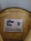 Vintage Aftersix Shirt Mens Yellow Ruffle Tuxedo 70s Disco Big Collar New