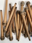 Wood Bobbins Spools Wooden Industrial Style Spindles 8 75  Wooden Quills Lot-30 