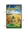 1941 Dekalb Acres Of Gold Hybrid Seed Corn Metal Tin Sign Front Garage Design