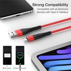 Heavy Duty Braided Usb C Type-c Fast Charging Data Sync Charger Cable Long Cord