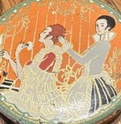 Vtg Advertising 1 5 8  Three Flowers Face Powder Paris Tin  Tin Only No Powder
