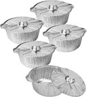 72 Oz Disposable Aluminum Pot  Disposable Pots With Lids Oven-ready  Aluminum   