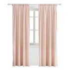 Home - Pink Herringbone Drape Panel - Window Panel With Rod Pocket - Curtain    