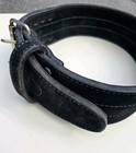 Leather Powerlifting Belt 2 Prong 10mm 9 Stitched Rows 32    - 38     2 Lbs