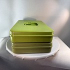 2-vintage Wil-hold Wilson Mfg Corp  Sewing Box Thread Organizer Green