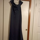 Mother Of The Bride Gown Montage By Mon Cheri Size 16 Off Shoulder Stunning Navy