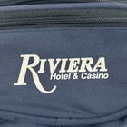 Vintage Navy Blue Riviera Hotel   Casino Las Vegas Fanny Pack Waist Bag 3 Pocket
