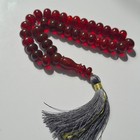 Natural Baltic Amber Islamic Prayer 33 Beads Misbaha Tasbih Rosary 44g Pressed