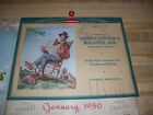 Pair Of 1950 1951 Goodhue Mn Minnesota Advertising Calendars