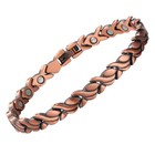 Swirl Pure Solid Copper Magnetic Bracelet  Anklet Renew Balance Energy Power Joy