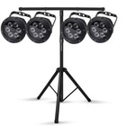 6led Waterproof Par Light Dmx Rgbw 4in1 Strobe Beam Wash Lights Outdoor Lighting