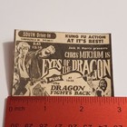 Vintage Eyes Of The Dragon Kung Fu Movie Ad Newspaper Clipping South Drive-in Va