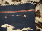 Vintage Hand Woven Wool Southwestern Native American Rug Runner Navajo   Horses
