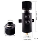 10an Oil Catch Can Reservoir Tank Baffled Breather Filter   Fuel Hose Fittings