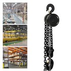2 Ton Capacity 10 Ft Manual Hand Chain Block Hoist W  2 Hooks Lift Tool Puller