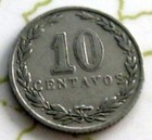 Coin Argentina 10c 1933 Vf 209
