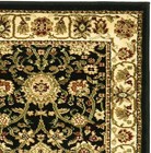 Long Runner Traditional Transitional Floral Black Area Rug   free Shipping  