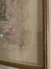 Antique Silk   Lace  Victorian Valentine Framed Art