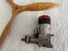Vintage  mccoy 35 Red Head  Model Airplane Engine With 3 Blade Propeller