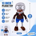 Dyharnsty Plants Vs Zombies Plush Toys Soft Figure Doll  Pvz Gray Zombies Plush
