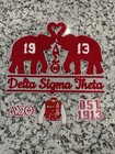 Delta Sigma Theta Sorority Patches  Embroidered Iron On Patches