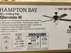 Hampton Bay Glendale Iii 52 In  Indoor Bronze Ceiling Fan With Light  open 