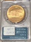 1924  20 Gold Saint Gaudens Double Eagle Pcgs Ms63 Cac Rattler  looks65 