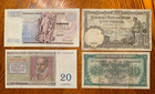Vintage Banknote Lot From Belgium 