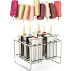 6pcs Diy Ice Cream Makers Stainless Steel  Mold Kit Stick Holder Home