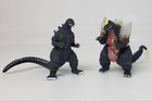 Godzilla Vs Spacegodzilla Gashapon 2 5  Mini Figures Bandai Hg Series Set 1994