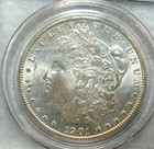 1901 O Morgan Silver Dollar Pcgs Ms64 Near Gem In Original Green Holder  1 Coin 