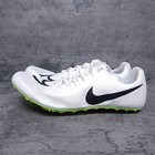 Nike Zoom Ja Fly 4 Track   Field Sprint Spikes Shoes Mens 10 White Green