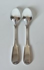 Set Of 2 Silver Plated Serving Spoons England 11-1 4   
