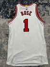 15-16 Derrick Rose Game Issue worn Bulls White Jersey With 50 Year Patch  Xl 2