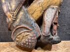 Antique Tile 1700 s Very Old Terracotta Man Figure Vintage Pottery Stoneware