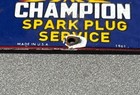Vintage 1961 Champion Spark Plug Porcelain Sign Car Gas Truck Oil Motorcycle